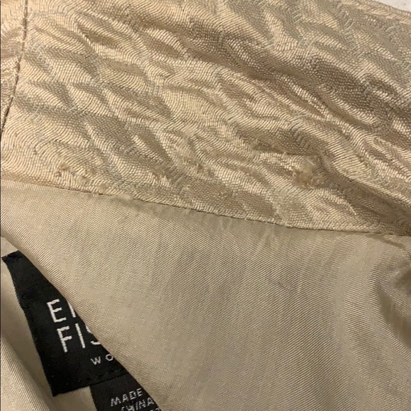 Eileen Fisher Metallic Gold Jacket Size 2X!! - Picture 8 of 8